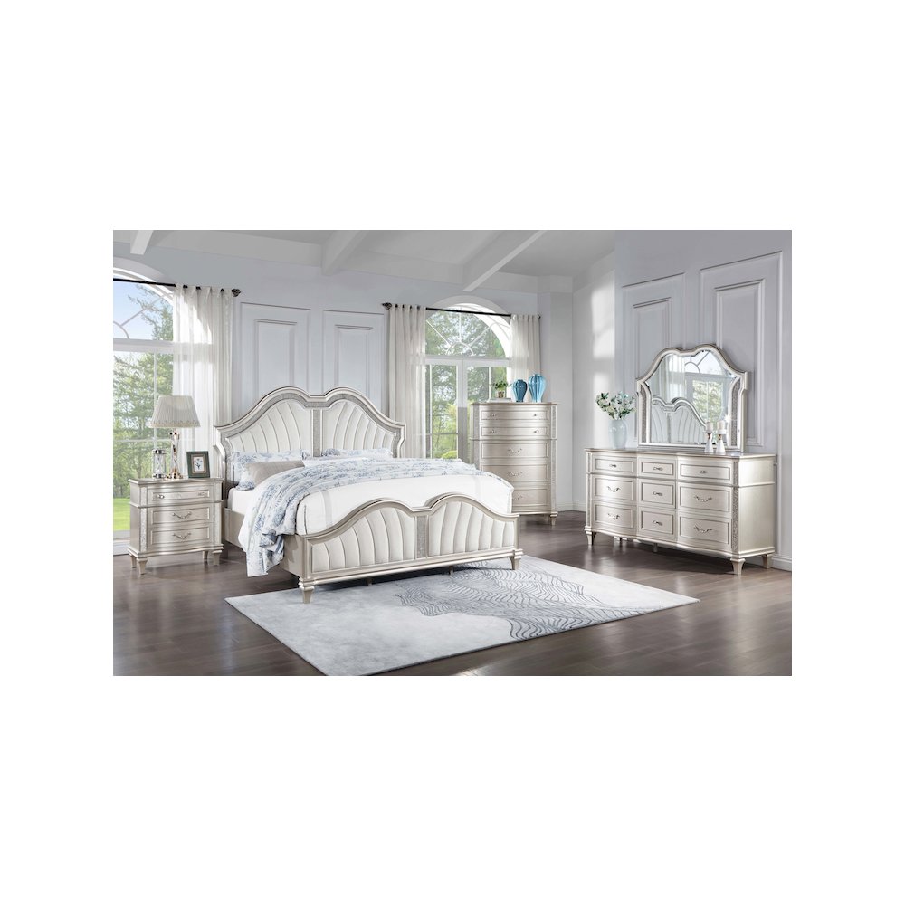 Evangeline 6-drawer Bedroom Chest Silver Oak. Picture 12
