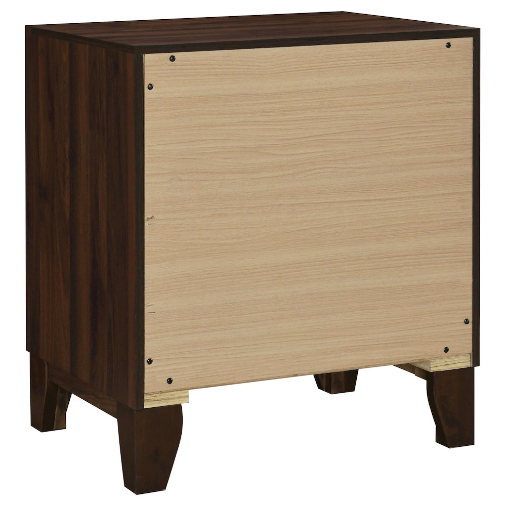 Welsley 2-drawer Nightstand Bedside Table Walnut. Picture 5