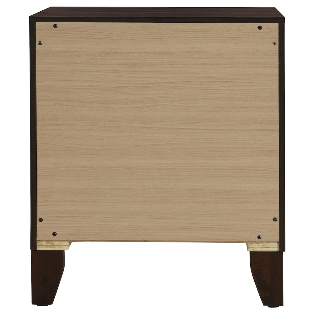 Welsley 2-drawer Nightstand Bedside Table Walnut. Picture 6