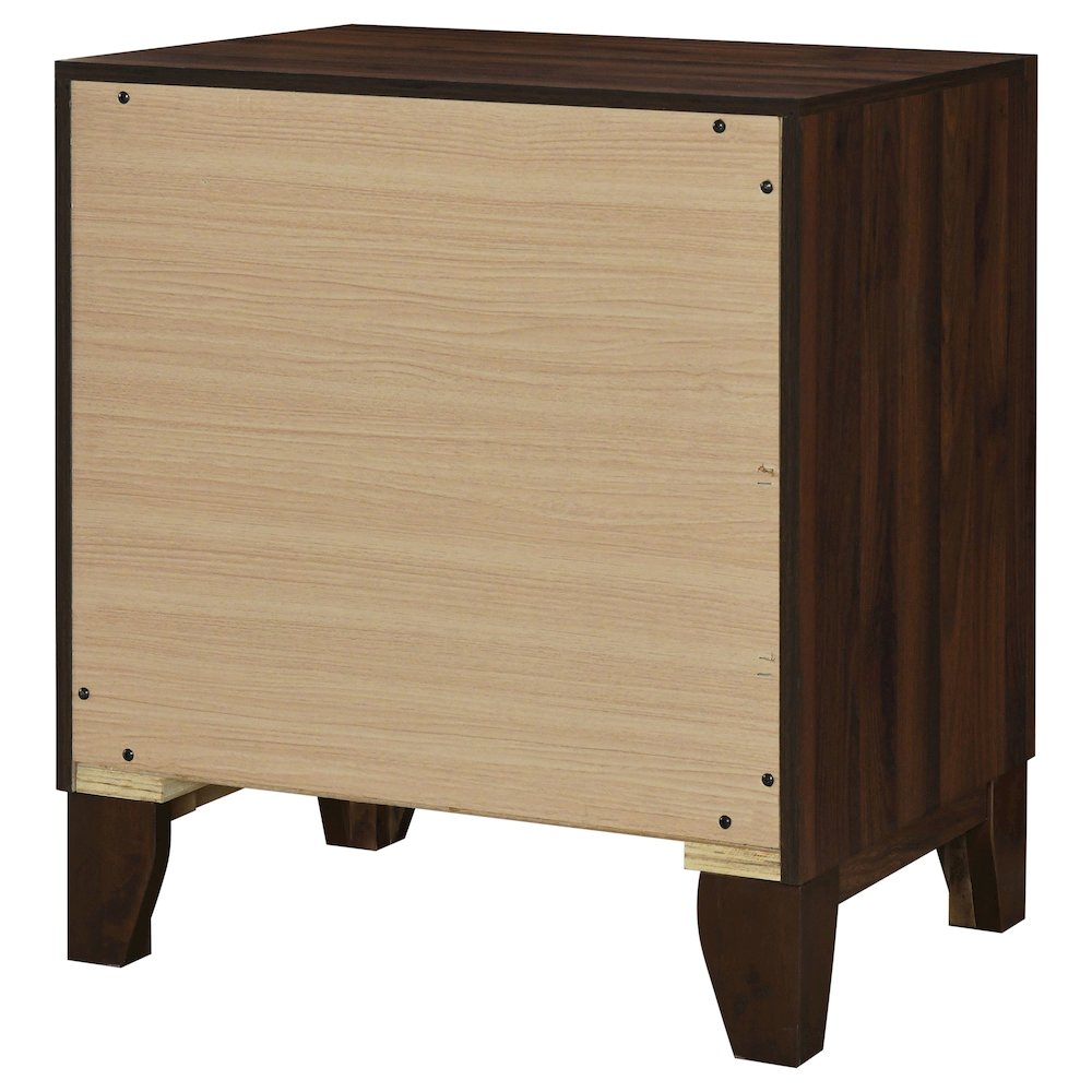 Welsley 2-drawer Nightstand Bedside Table Walnut. Picture 7