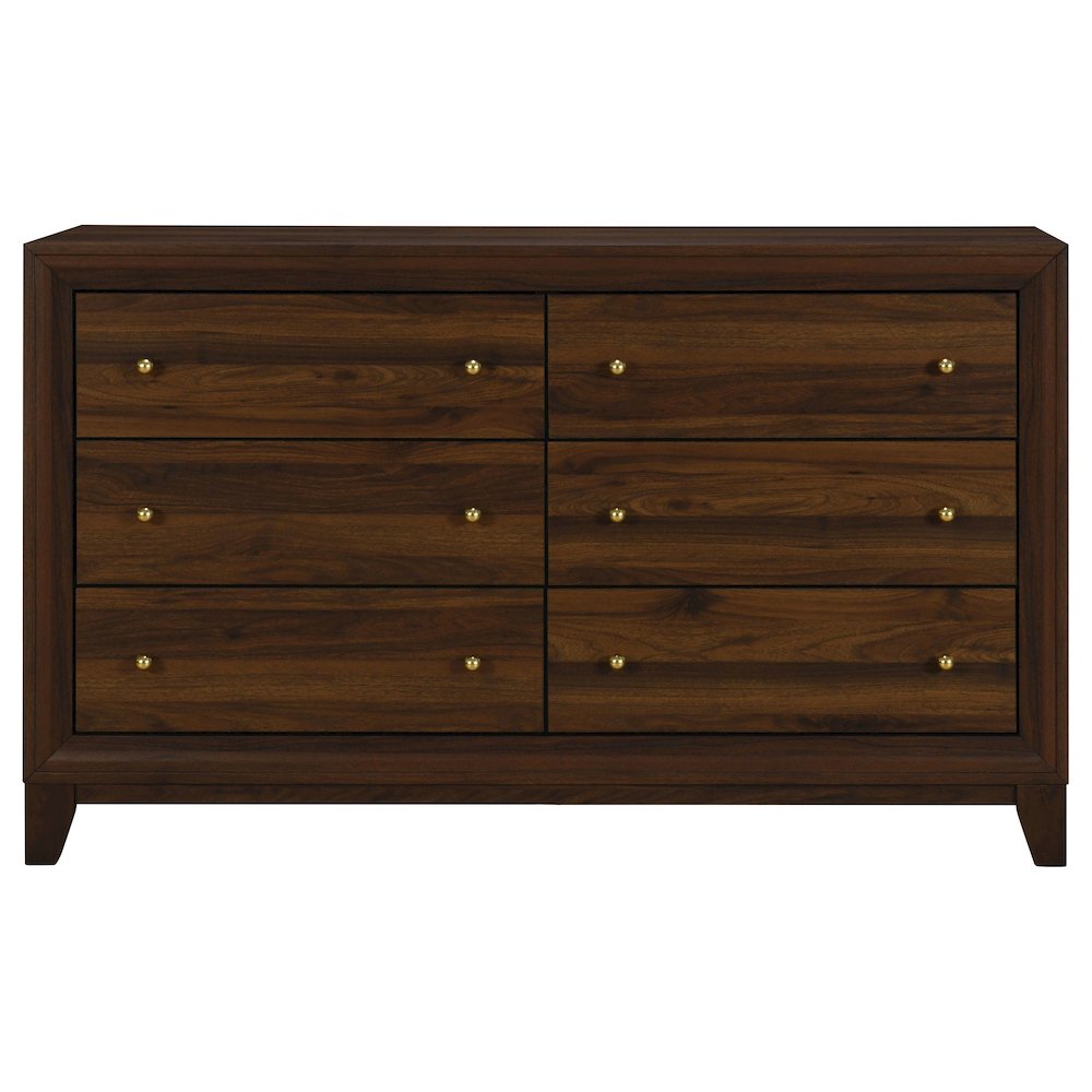 Welsley 6-drawer Dresser Cabinet Walnut. Picture 2