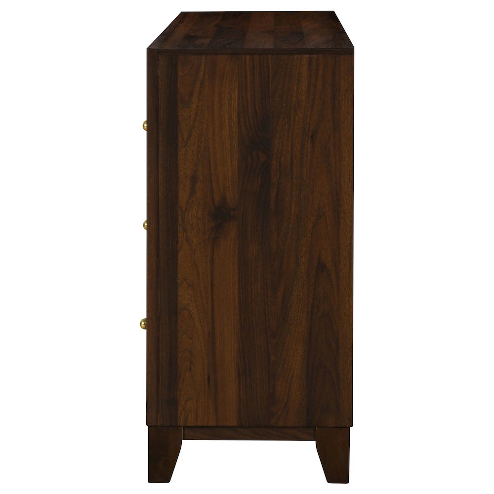 Welsley 6-drawer Dresser Cabinet Walnut. Picture 4