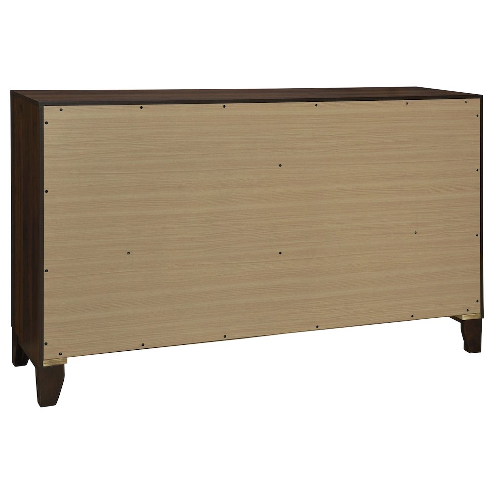 Welsley 6-drawer Dresser Cabinet Walnut. Picture 5