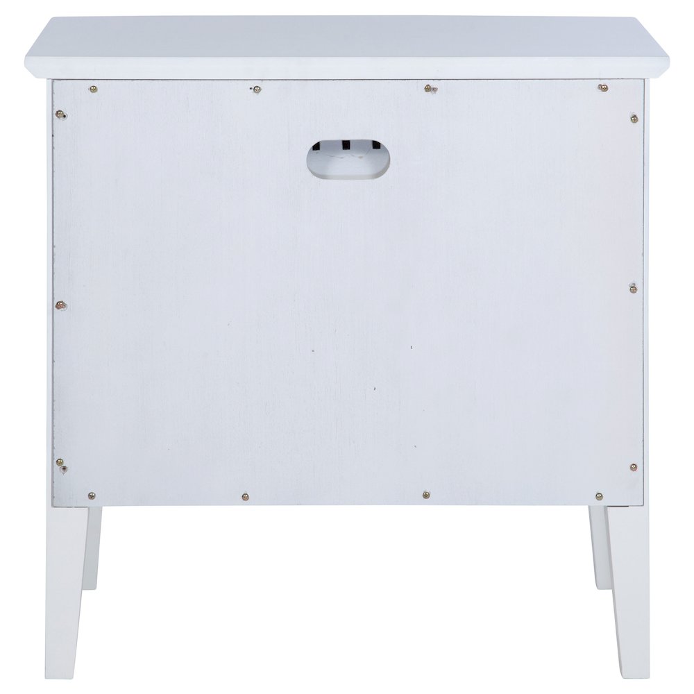 Bexhill 1-drawer Nightstand Bedside Table White. Picture 7