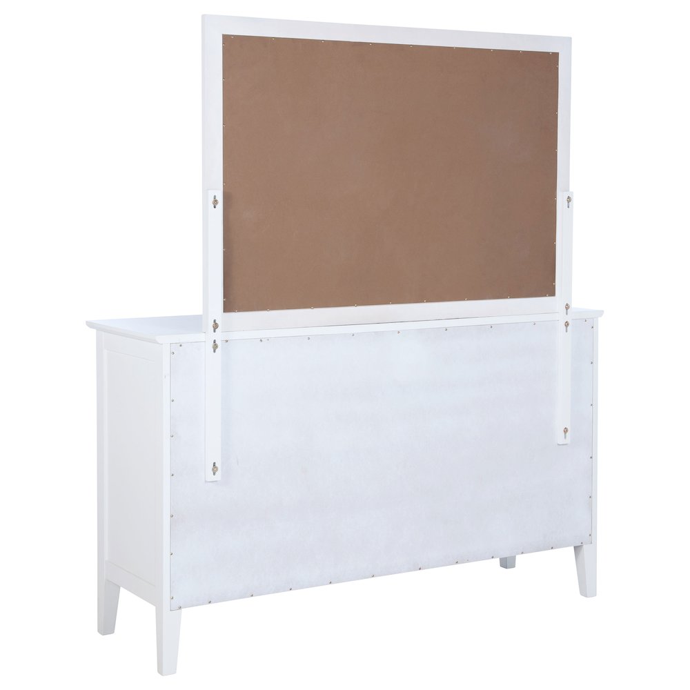 Bexhill 10-drawer Dresser and Mirror White. Picture 6