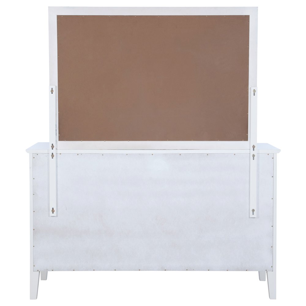 Bexhill 10-drawer Dresser and Mirror White. Picture 7