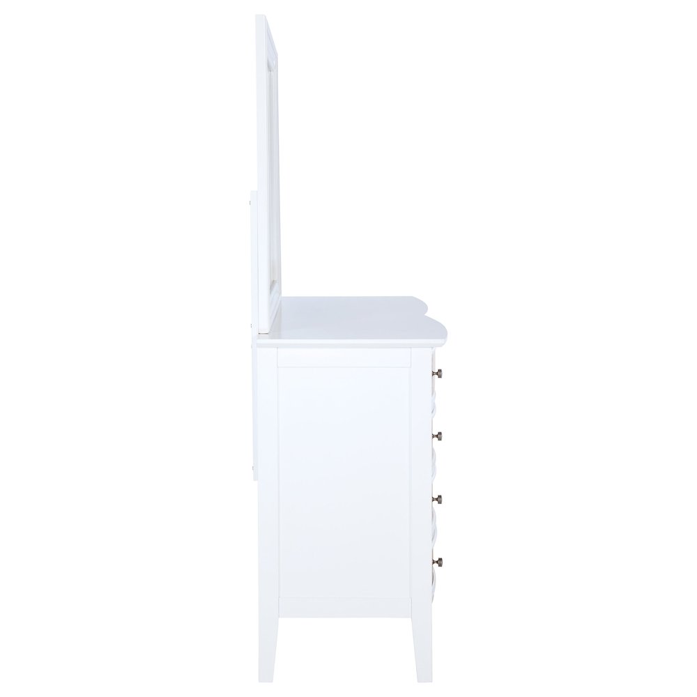 Bexhill 10-drawer Dresser and Mirror White. Picture 9