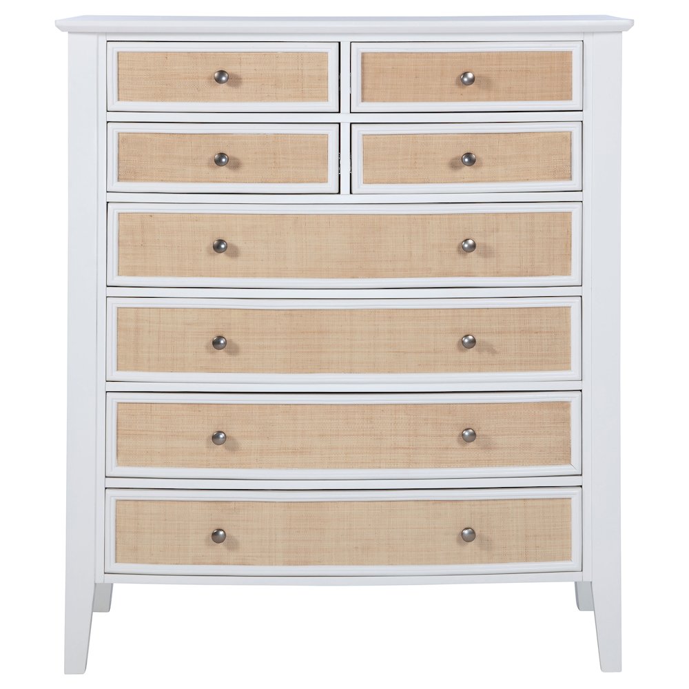 Bexhill 8-drawer Chest of Drawers White. Picture 3
