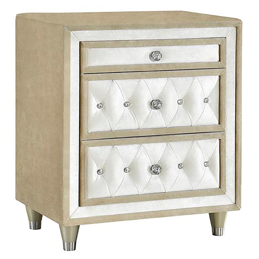 Antonella 5-piece Eastern King Bedroom Set Ivory. Picture 2