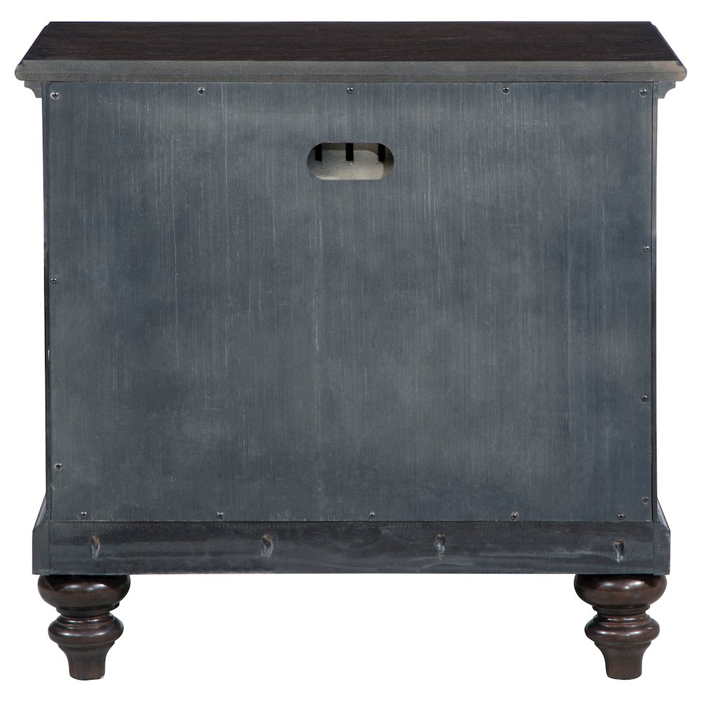 Andover 1-drawer Nightstand Bedside Table Dark Oak. Picture 7