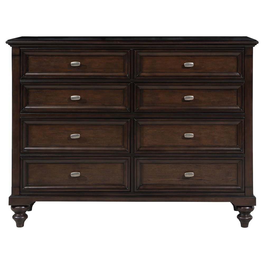 Andover 8-drawer Dresser Cabinet Dark Oak. Picture 3
