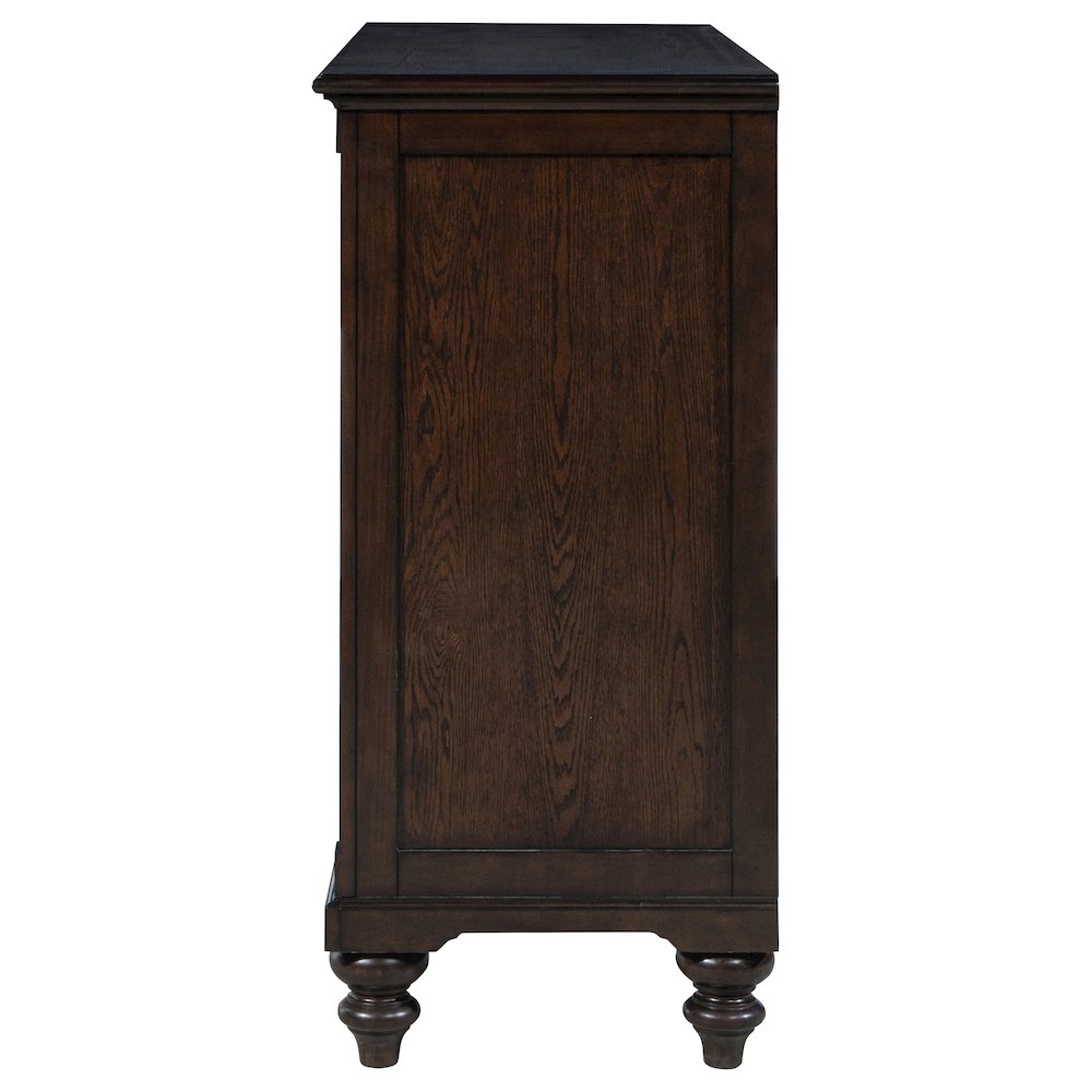 Andover 8-drawer Dresser Cabinet Dark Oak. Picture 5