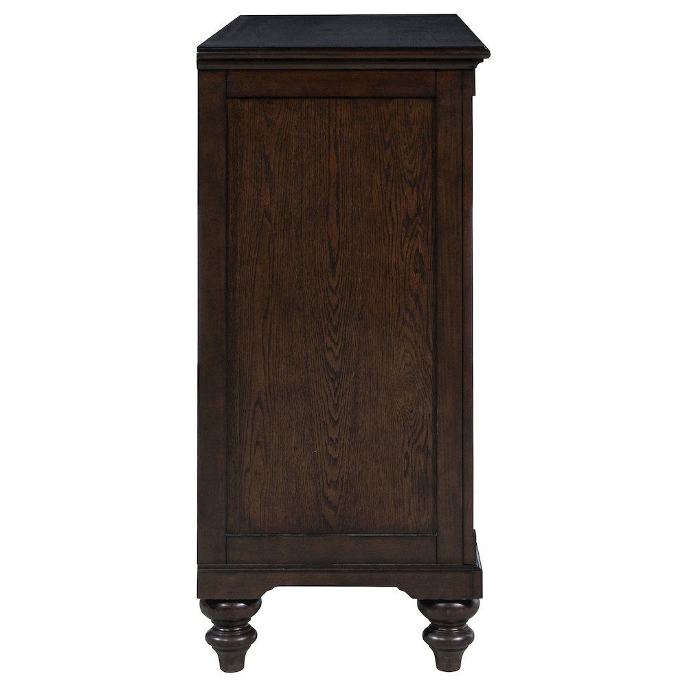 Andover 8-drawer Dresser Cabinet Dark Oak. Picture 9