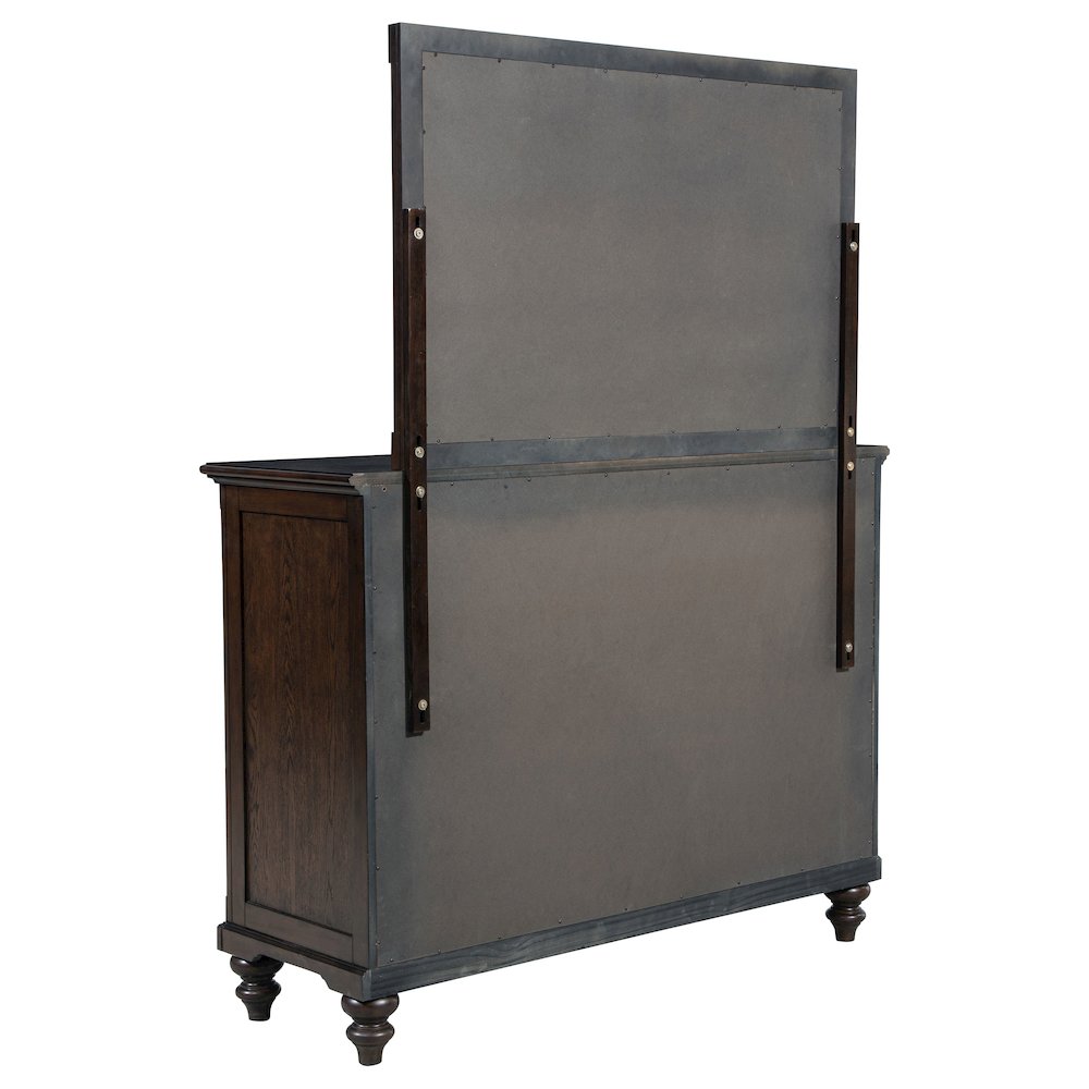 Andover 8-drawer Dresser and Mirror Dark Oak. Picture 6