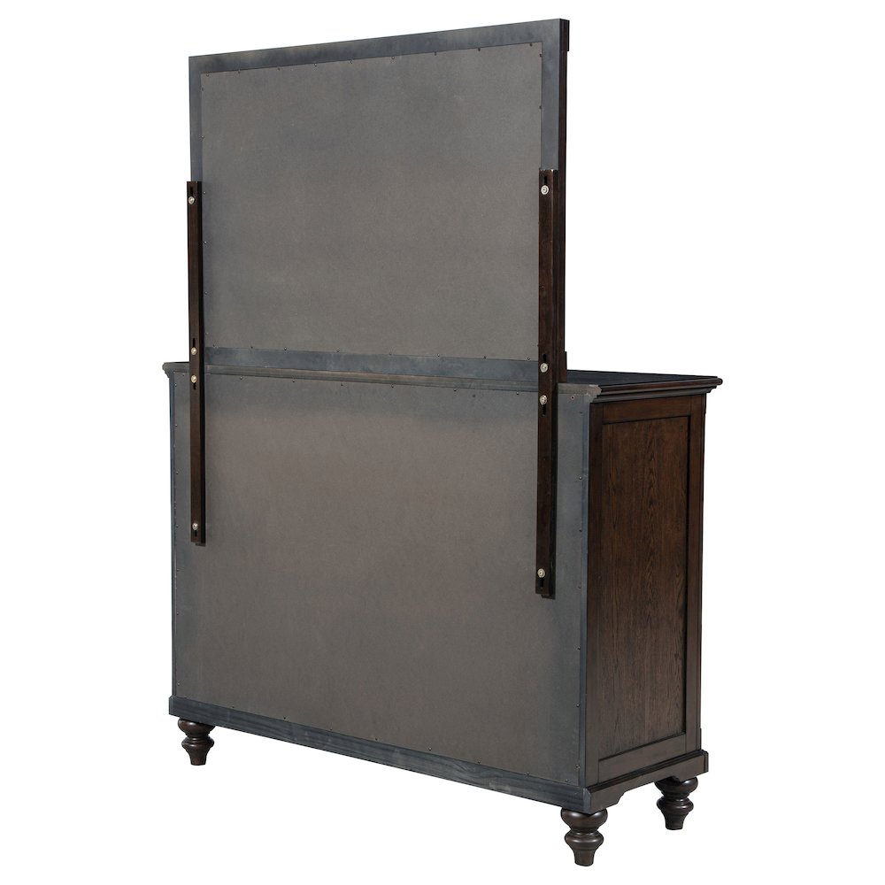 Andover 8-drawer Dresser and Mirror Dark Oak. Picture 8