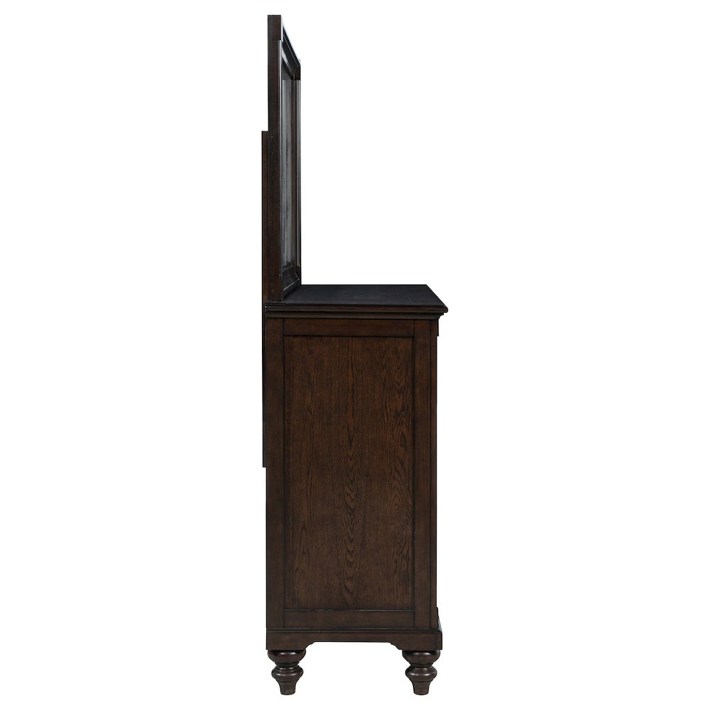 Andover 8-drawer Dresser and Mirror Dark Oak. Picture 9