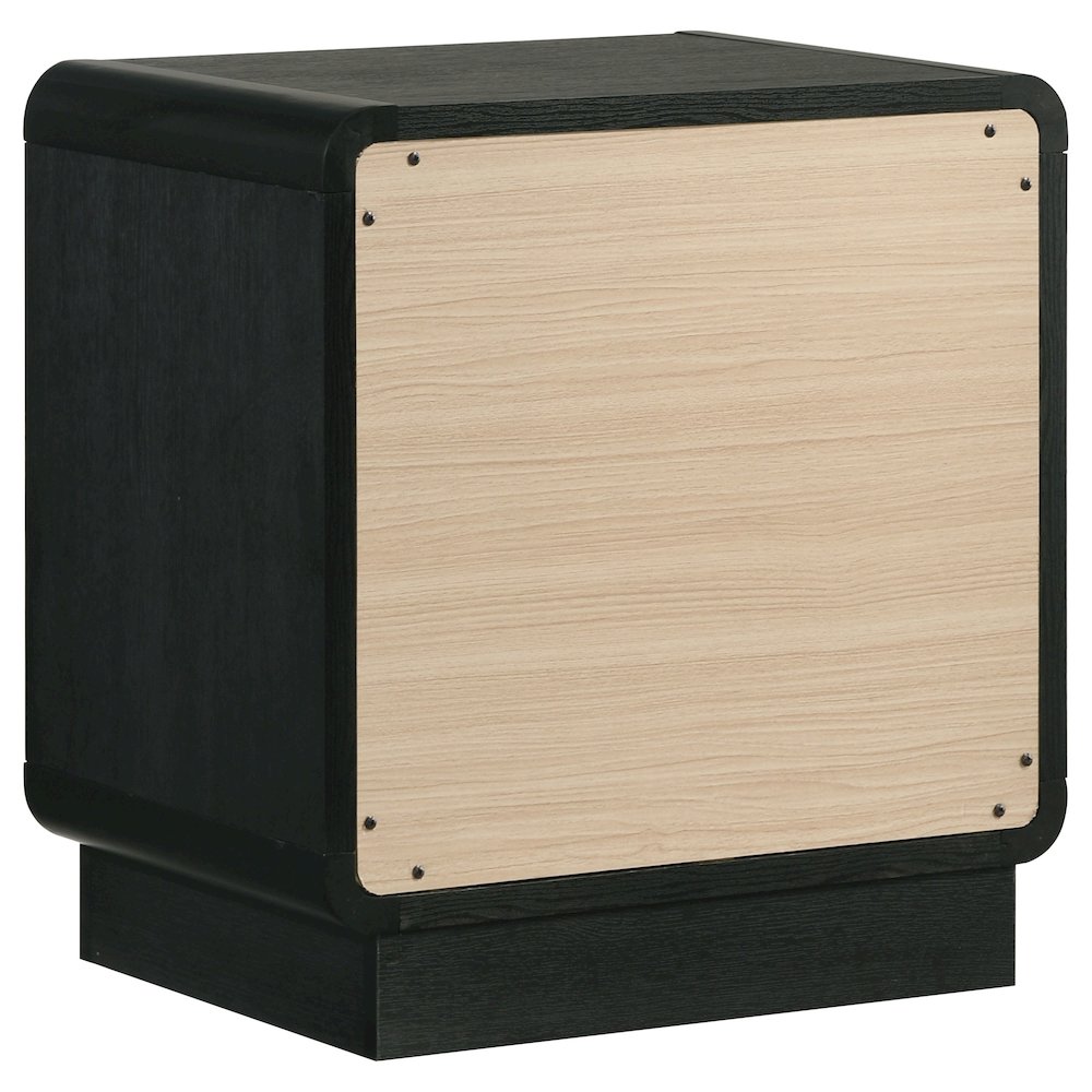 Cavelle 2-drawer Nightstand Bedside Table Black. Picture 6