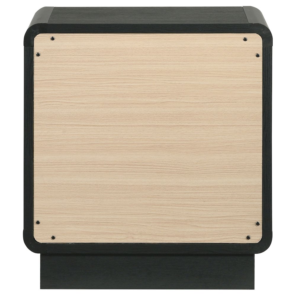Cavelle 2-drawer Nightstand Bedside Table Black. Picture 7