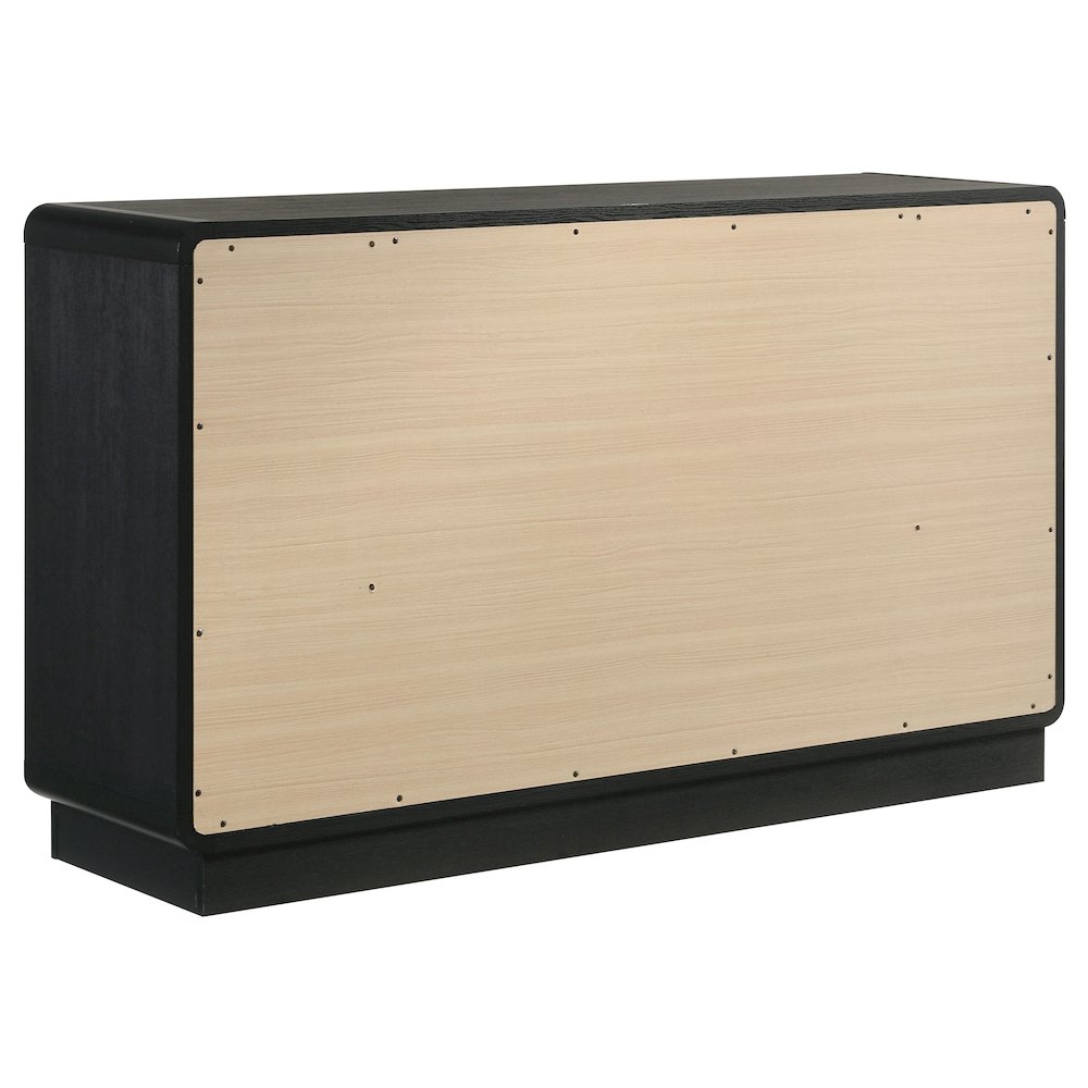Cavelle 6-drawer Dresser Cabinet Black. Picture 6