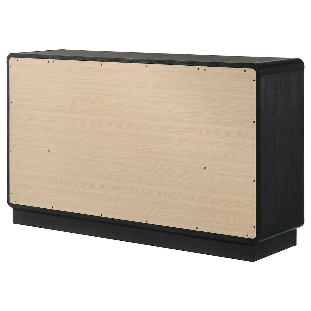 Cavelle 6-drawer Dresser Cabinet Black. Picture 8