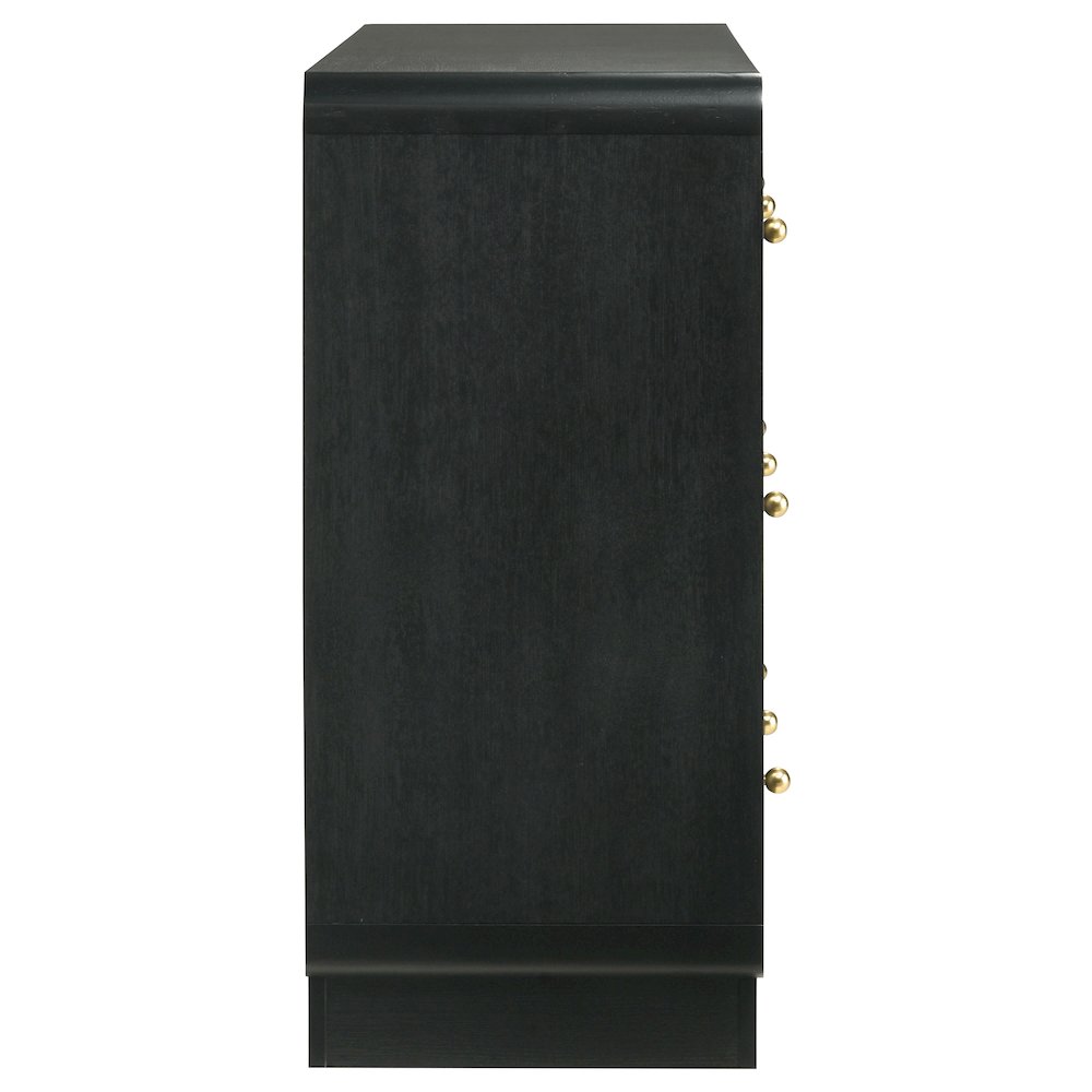 Cavelle 6-drawer Dresser Cabinet Black. Picture 9