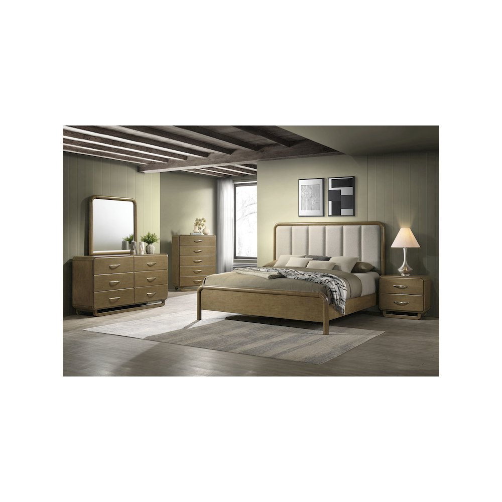 Amsbury 5-piece Queen Bedroom Set Nutmeg. Picture 2