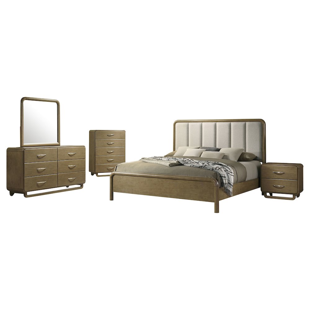 Amsbury 5-piece Queen Bedroom Set Nutmeg. Picture 1