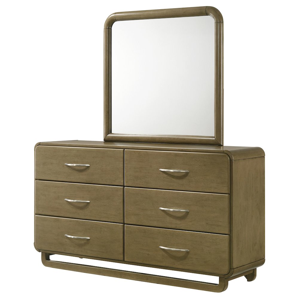Amsbury 6-drawer Dresser and Mirror Nutmeg. Picture 4