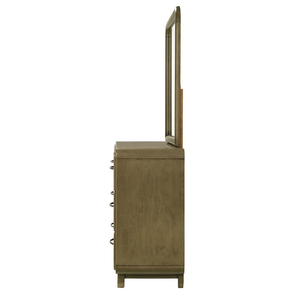 Amsbury 6-drawer Dresser and Mirror Nutmeg. Picture 5