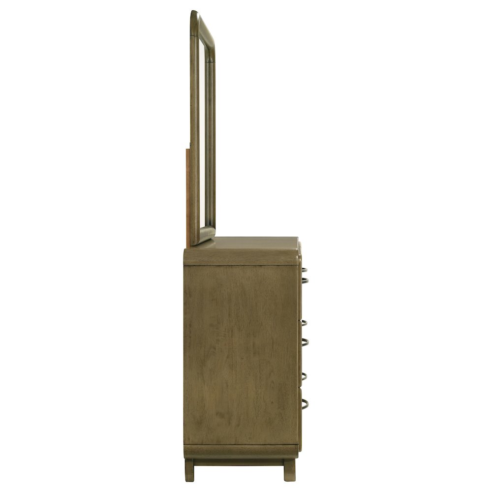 Amsbury 6-drawer Dresser and Mirror Nutmeg. Picture 9