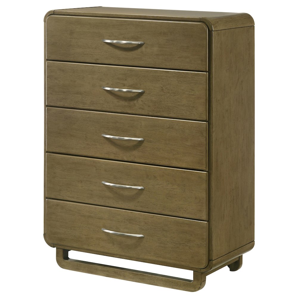 Amsbury 5-drawer Chest of Drawers Nutmeg. Picture 4