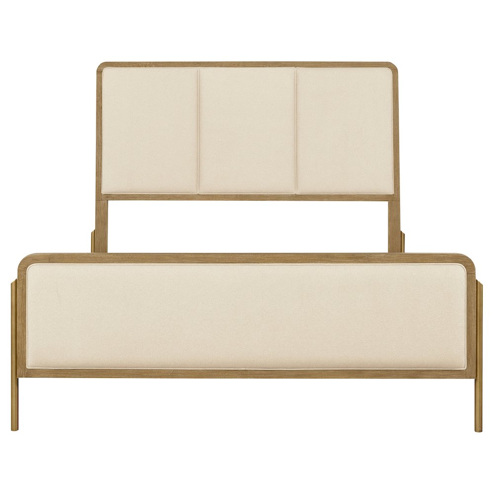 Arini 56-inch Queen Panel Bed Cream and Sand Wash. Picture 3