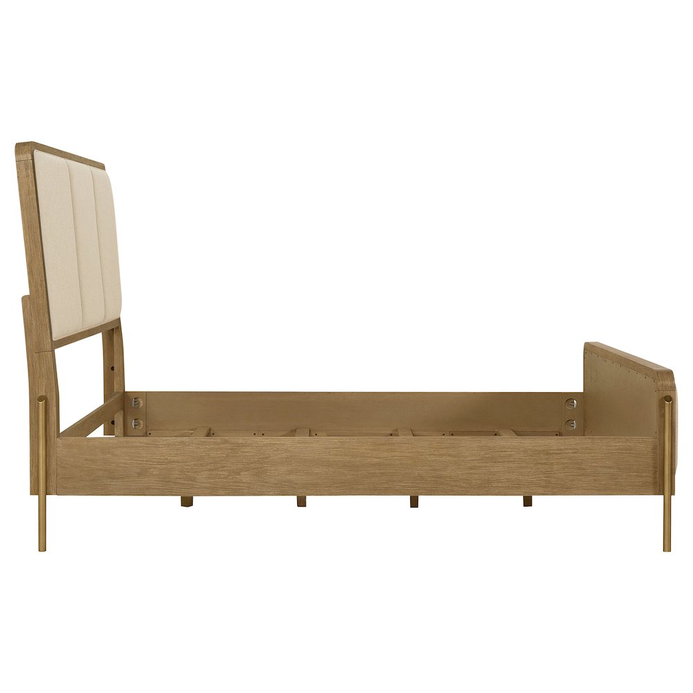 Arini 56-inch Queen Panel Bed Cream and Sand Wash. Picture 5