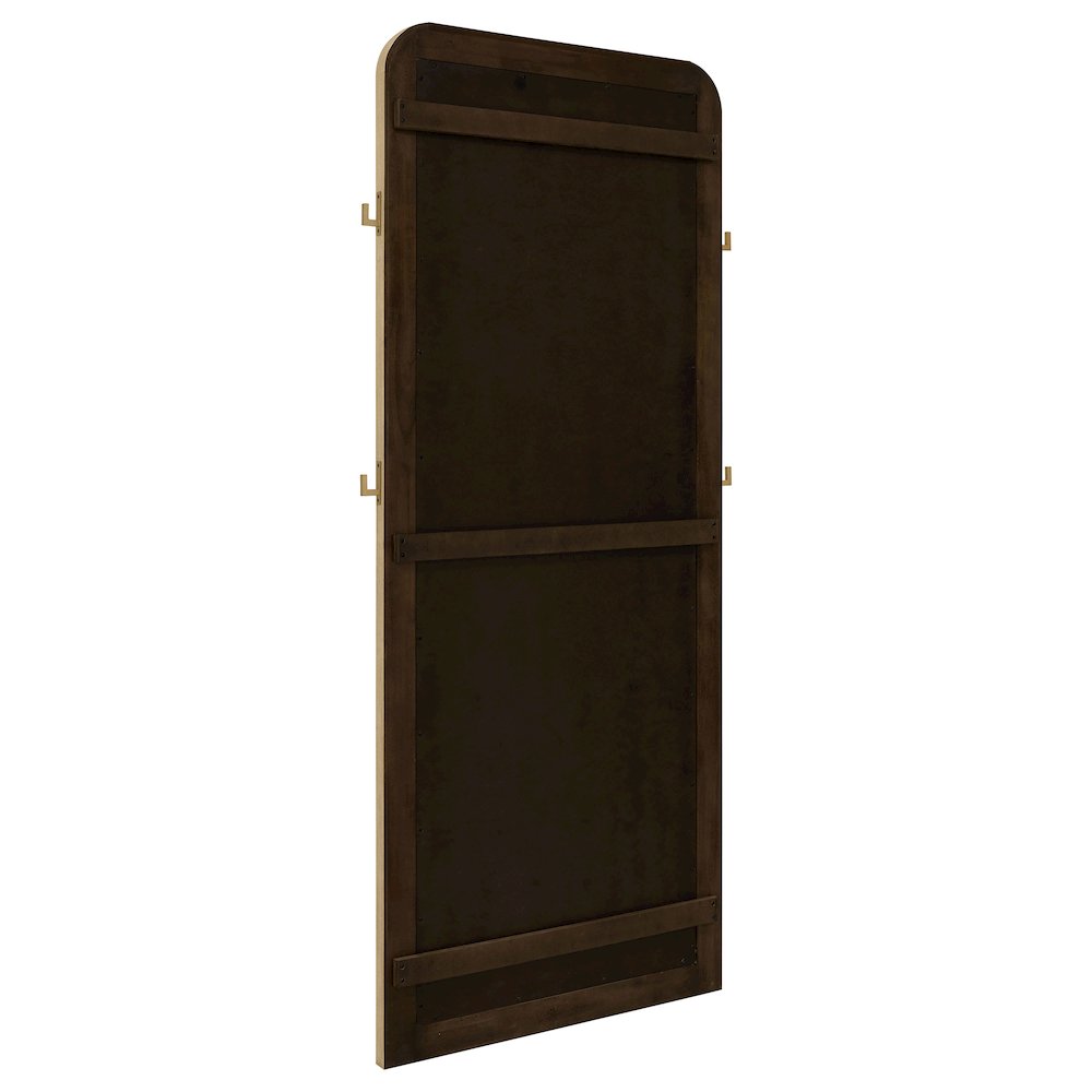 Arini Cane Weave Full Length Standing Floor Mirror Sand Wash. Picture 6