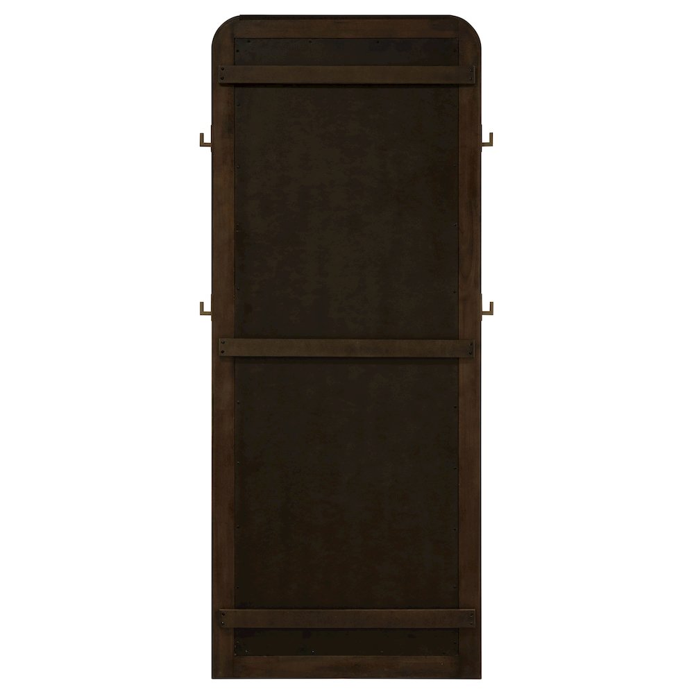 Arini Cane Weave Full Length Standing Floor Mirror Sand Wash. Picture 7