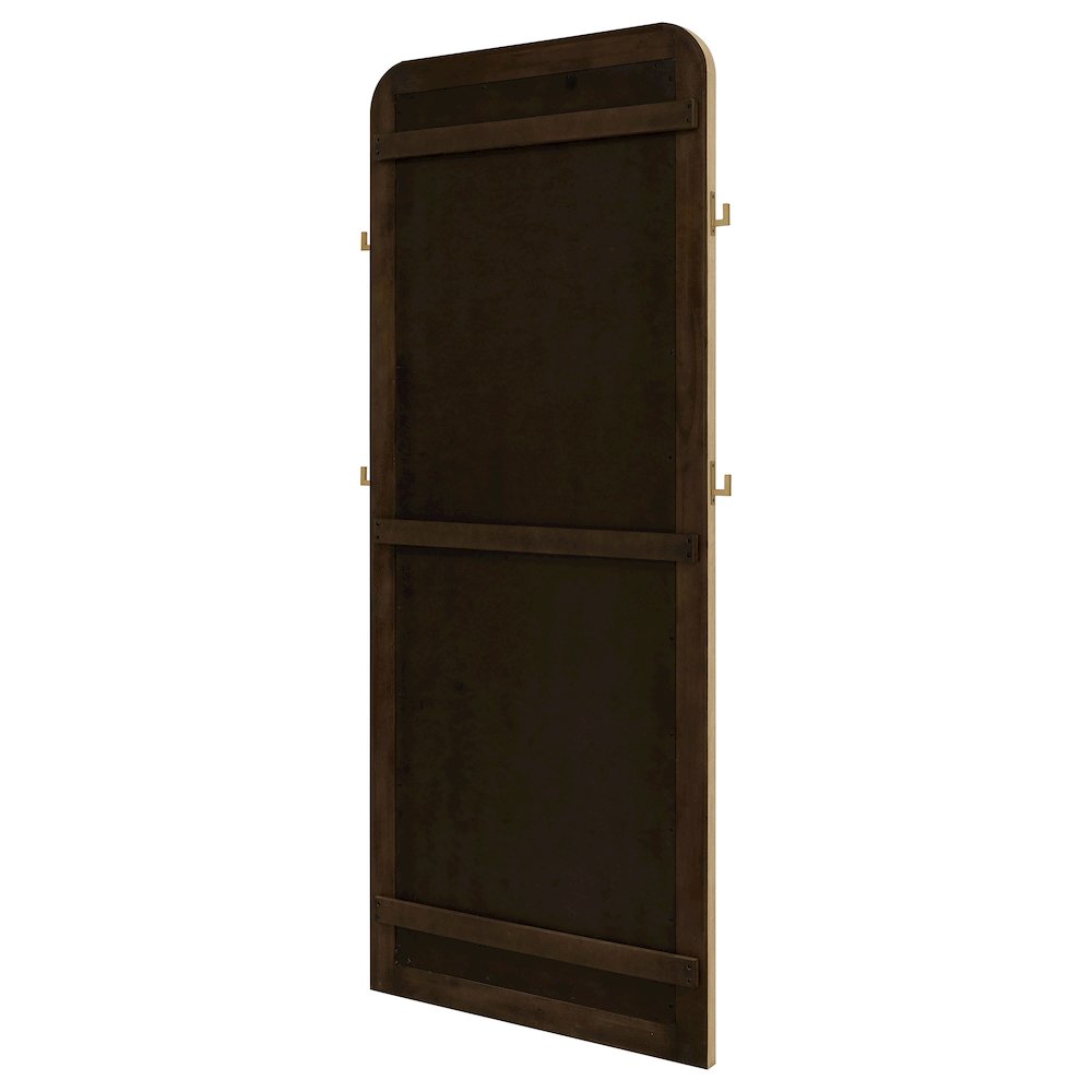 Arini Cane Weave Full Length Standing Floor Mirror Sand Wash. Picture 8