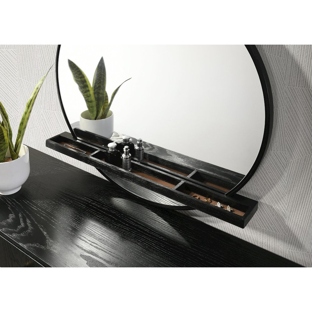 Arini 4-piece Eastern King Bedroom Set Cream and Black. Picture 11