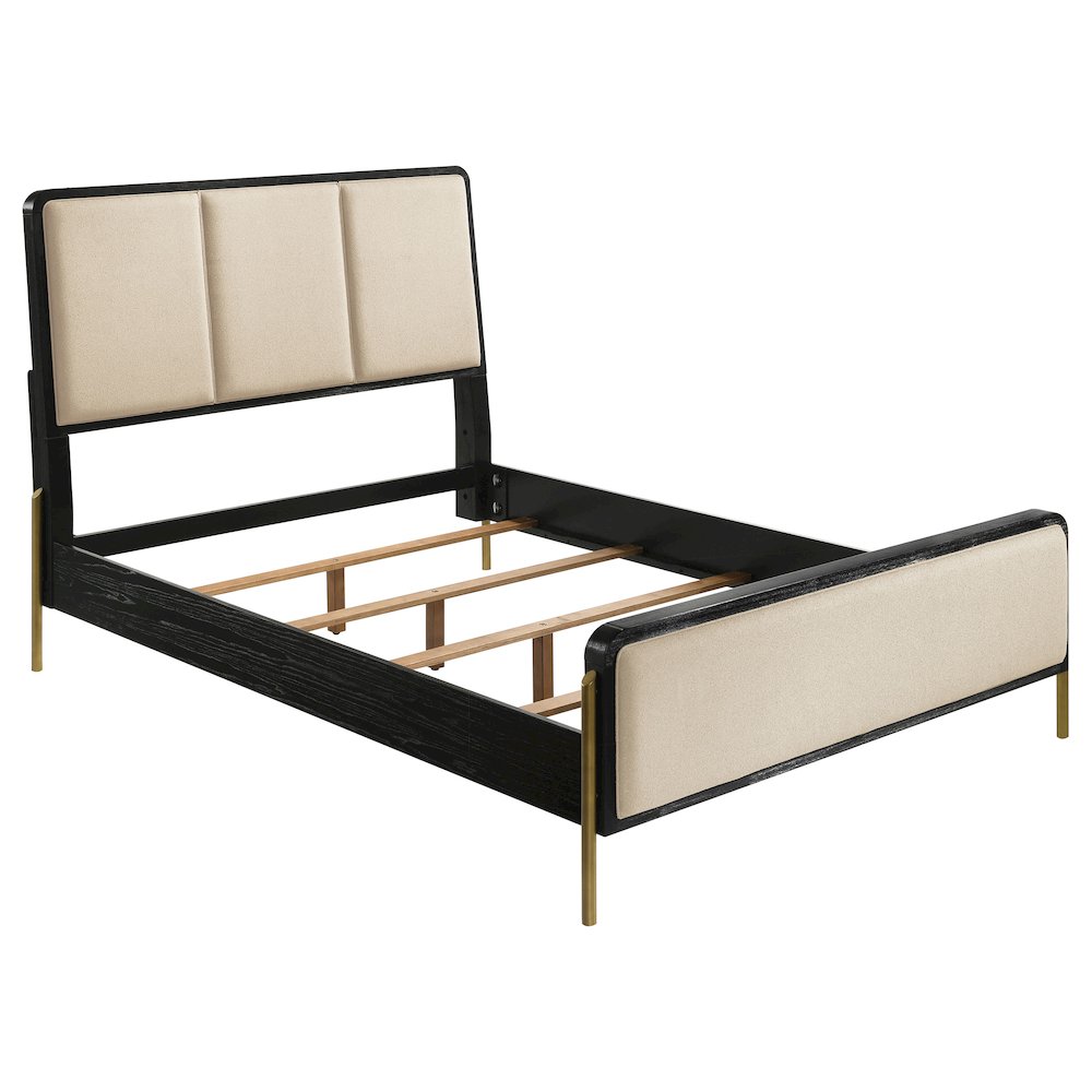 Arini 4-piece Queen Bedroom Set Cream and Black. Picture 3