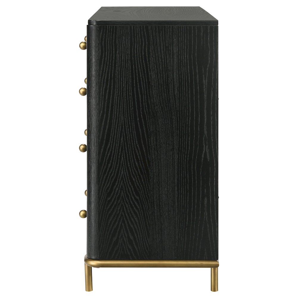 Arini 8-drawer Dresser Black. Picture 5