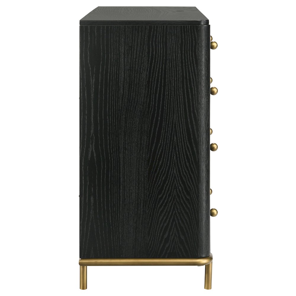 Arini 8-drawer Dresser Black. Picture 9