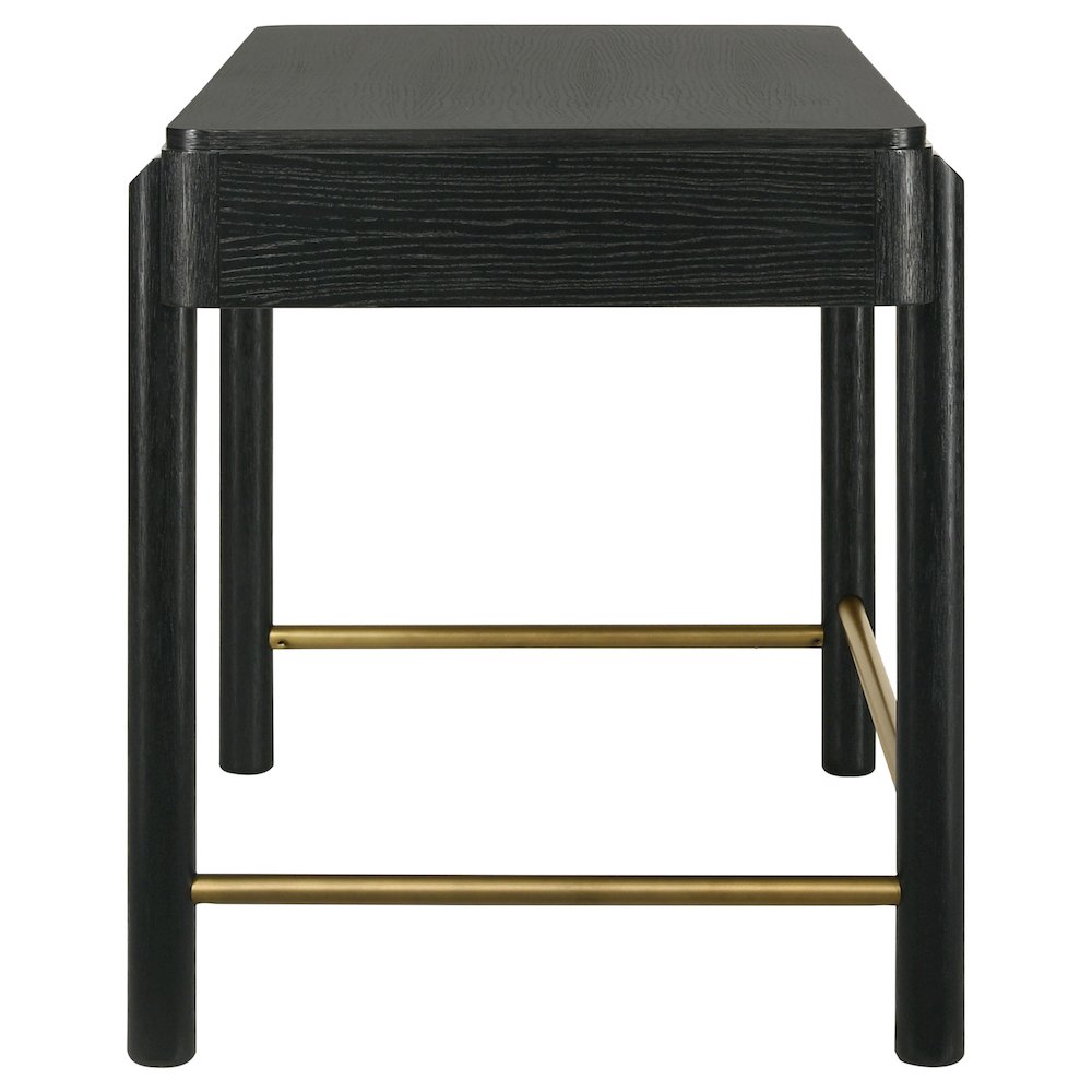 Arini 2-drawer Vanity Desk Makeup Table Black. Picture 6