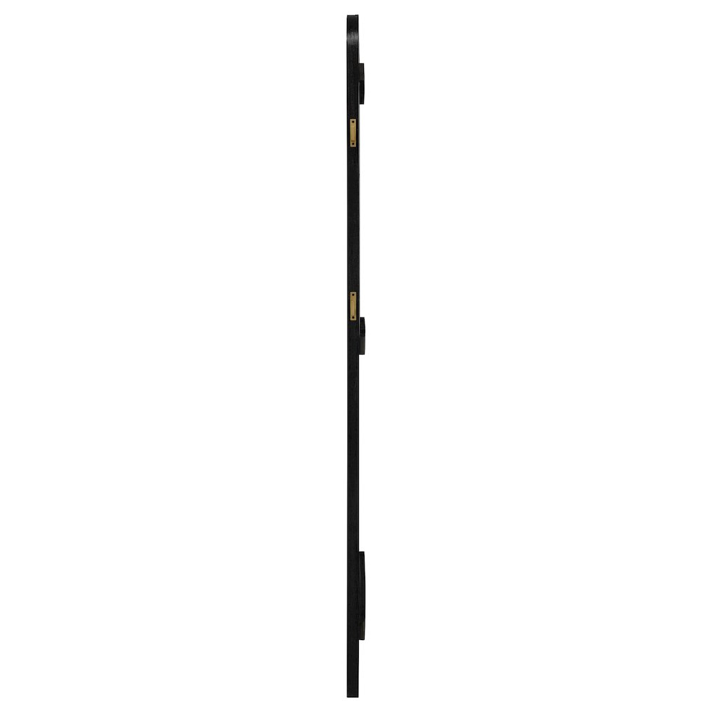 Arini Cane Weave Full Length Standing Floor Mirror Black. Picture 5