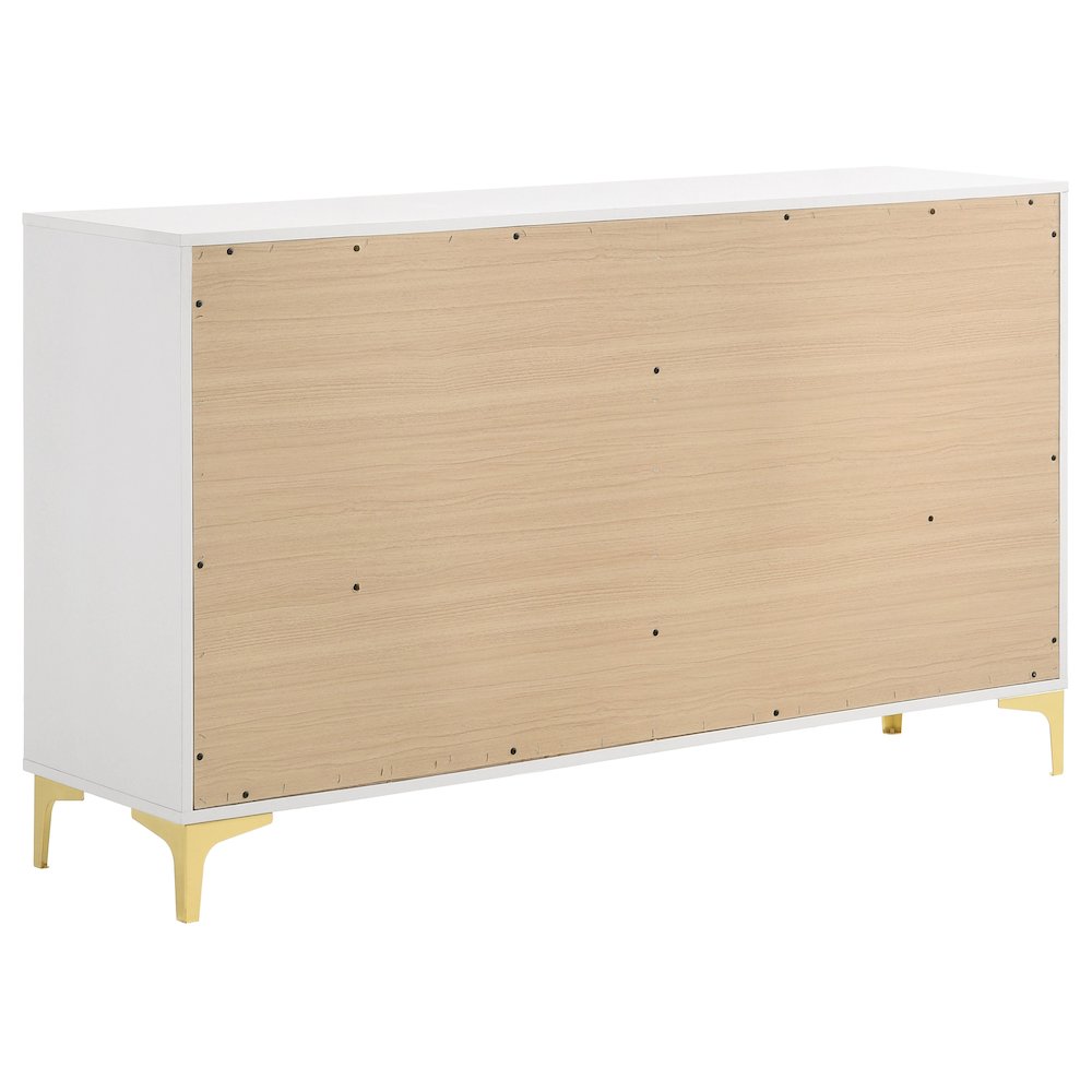 Kendall 4-piece Eastern King Bedroom Set White. Picture 7