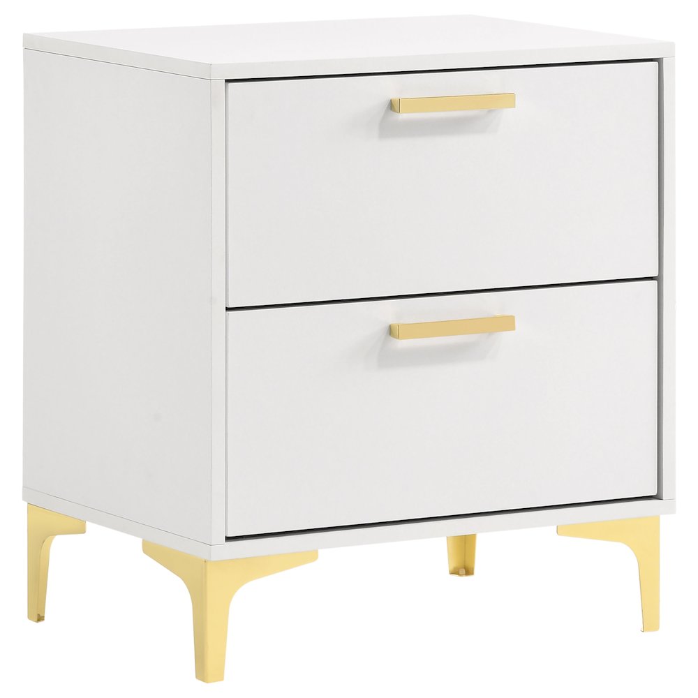Kendall 4-piece California King Bedroom Set White. Picture 4