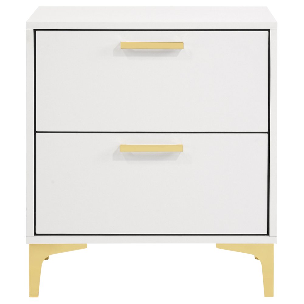 Kendall 2-drawer Nightstand White. Picture 3