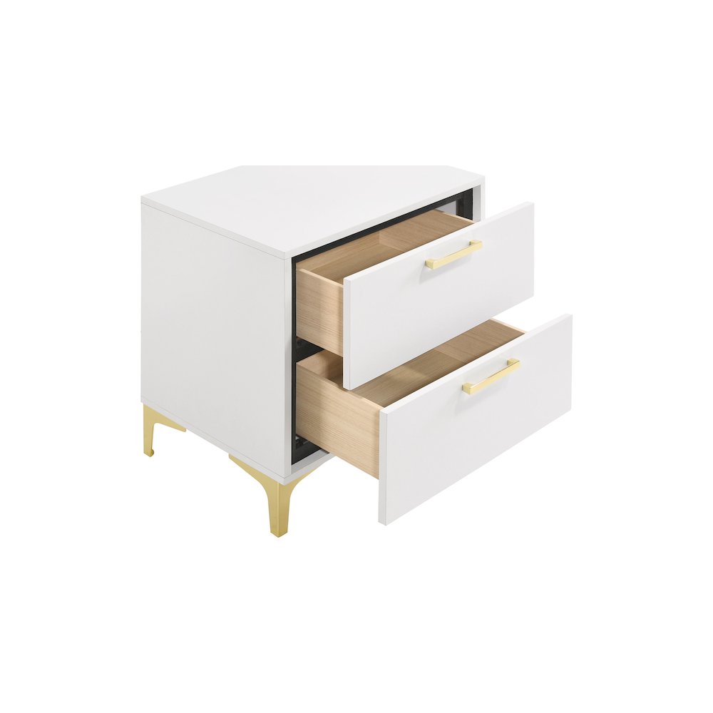 Kendall 2-drawer Nightstand White. Picture 13