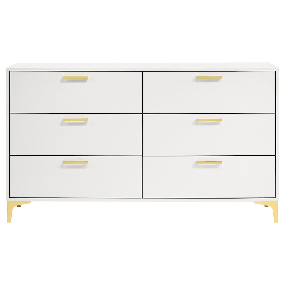 Kendall 6-drawer Dresser White. Picture 3