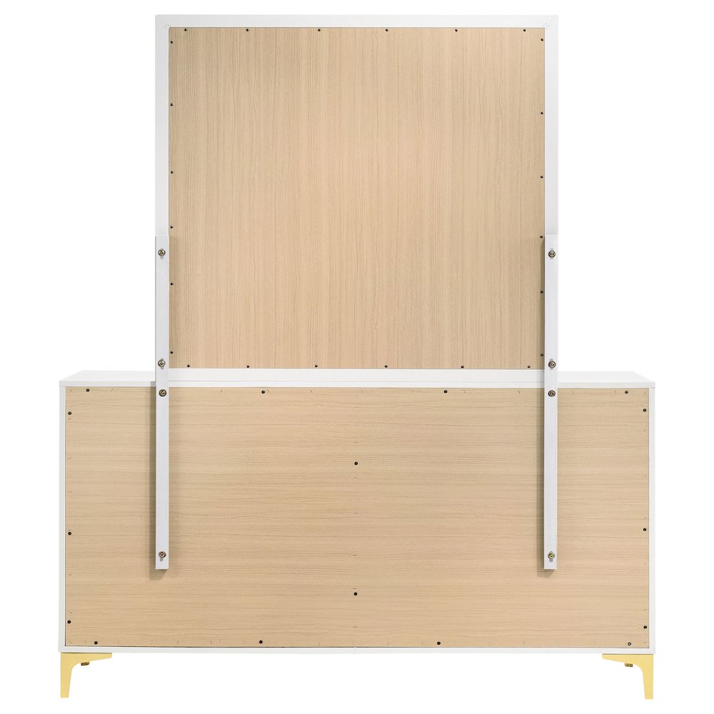 Kendall 6-drawer Dresser with Mirror White. Picture 7