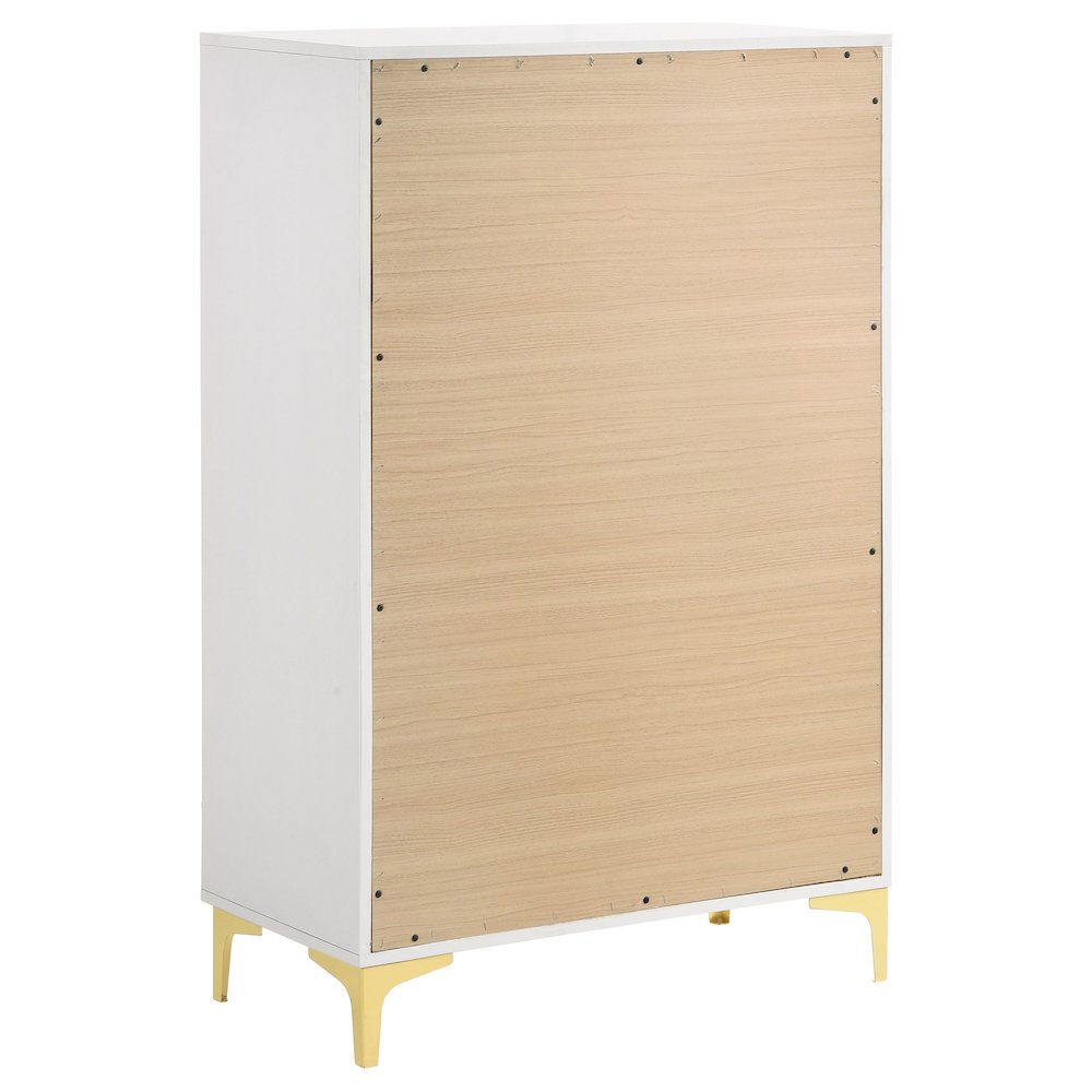 Kendall 5-drawer Bedroom Chest White. Picture 4