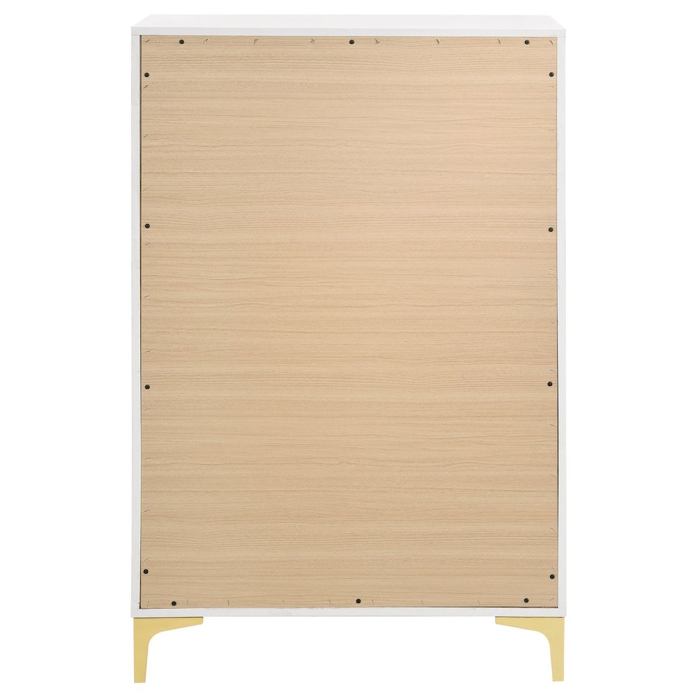 Kendall 5-drawer Bedroom Chest White. Picture 5